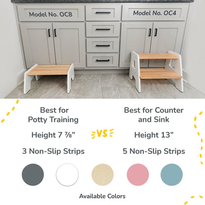 1-Step Wooden Stool for Kids