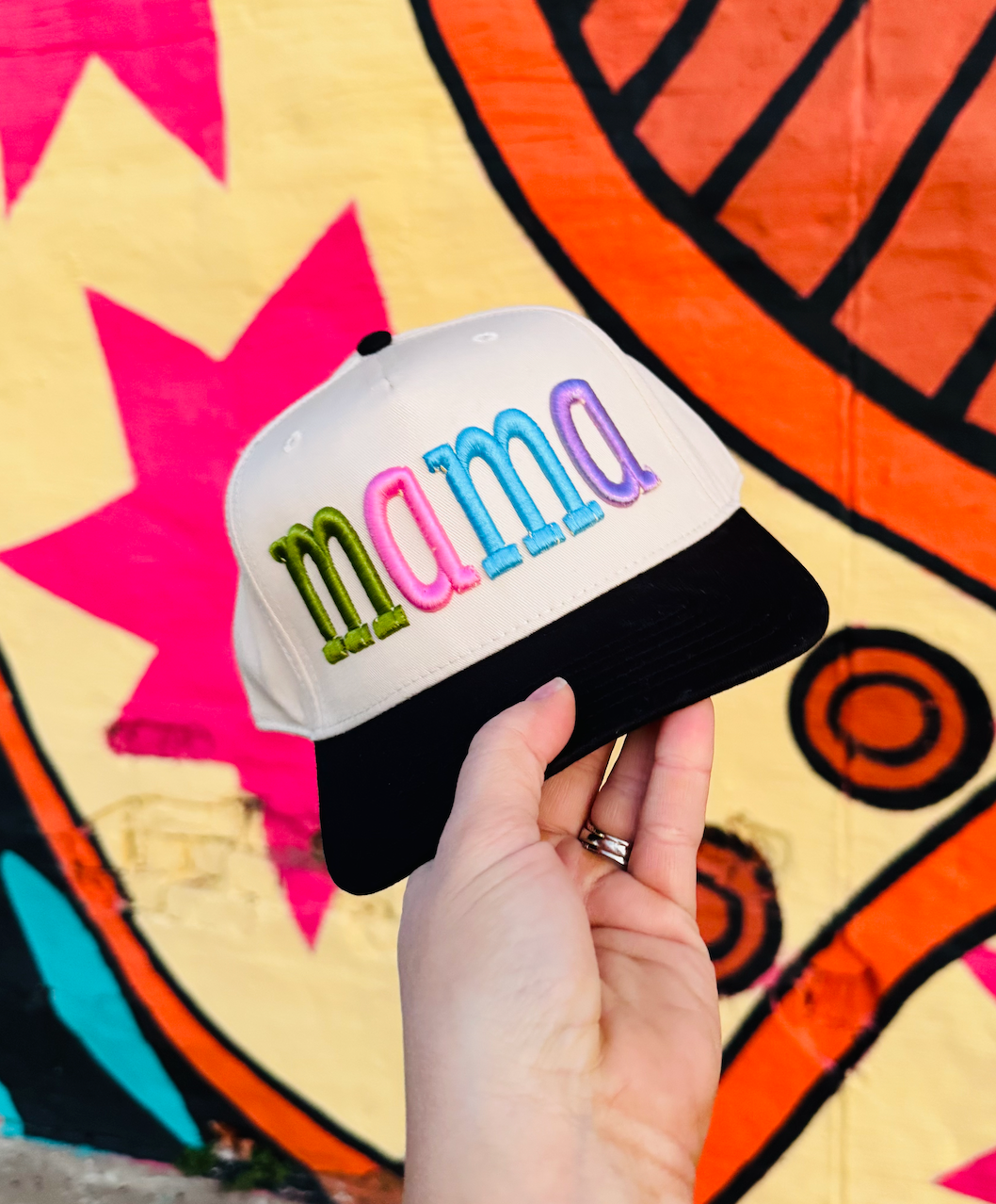 Mama Color Block Hat